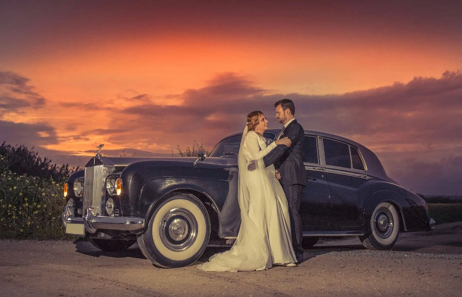 Coche de época para bodas — Legado Romano
