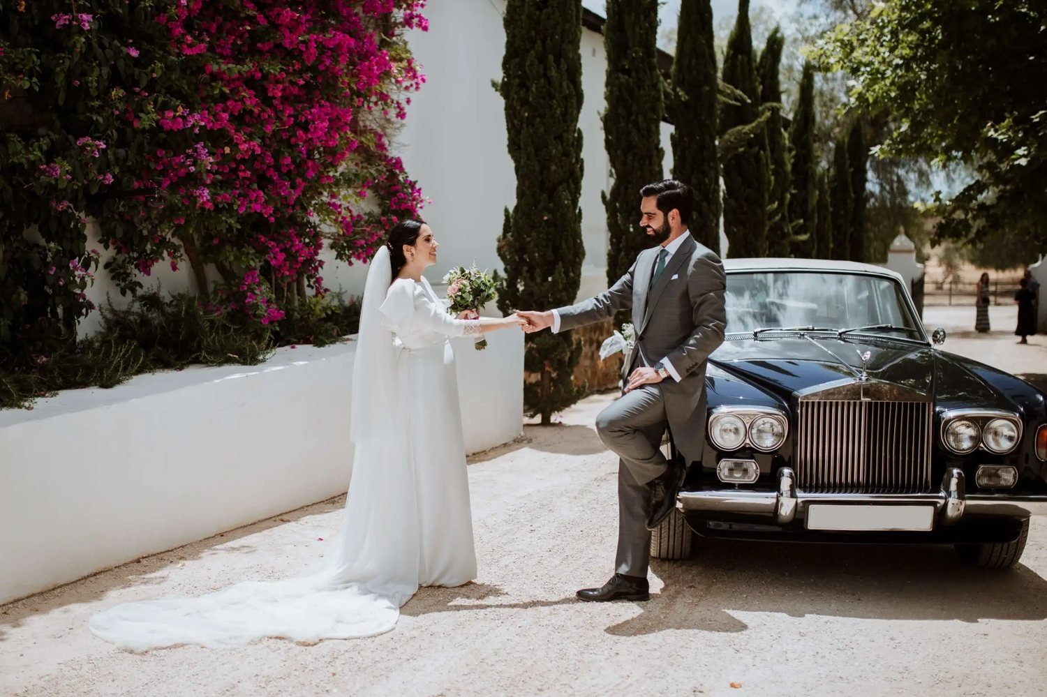 Coche de época para bodas — Legado Romano